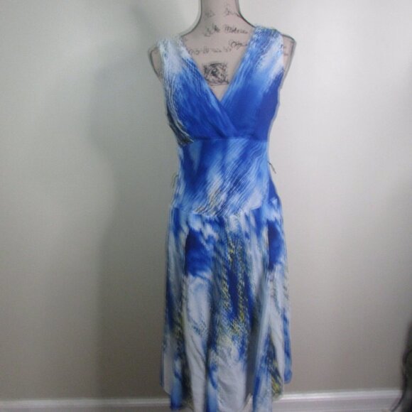 Chris McLaughlin Dress 4 Sleeveless Blue - Picture 3 of 13